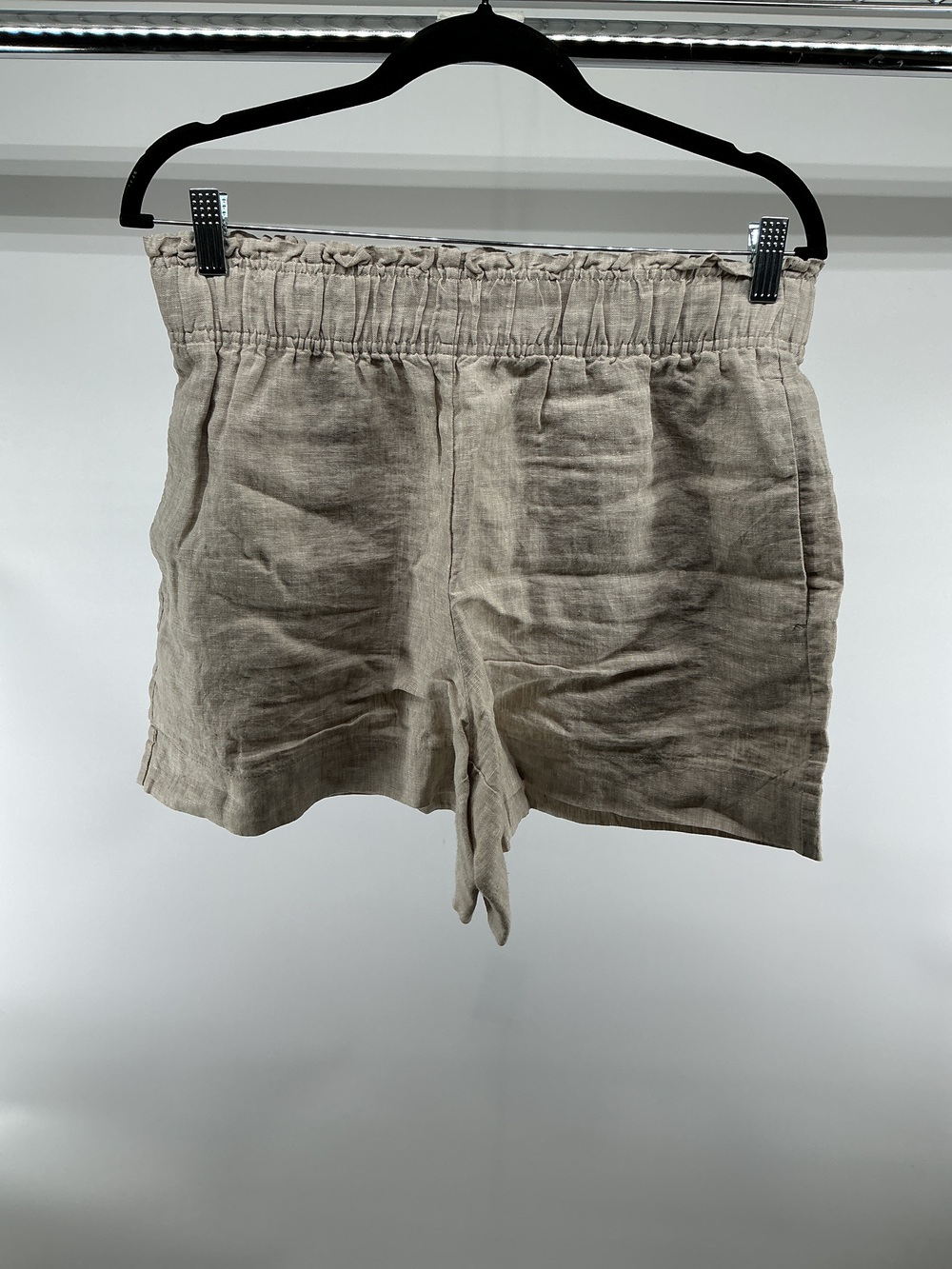 100% European Linen High Waisted Shorts
